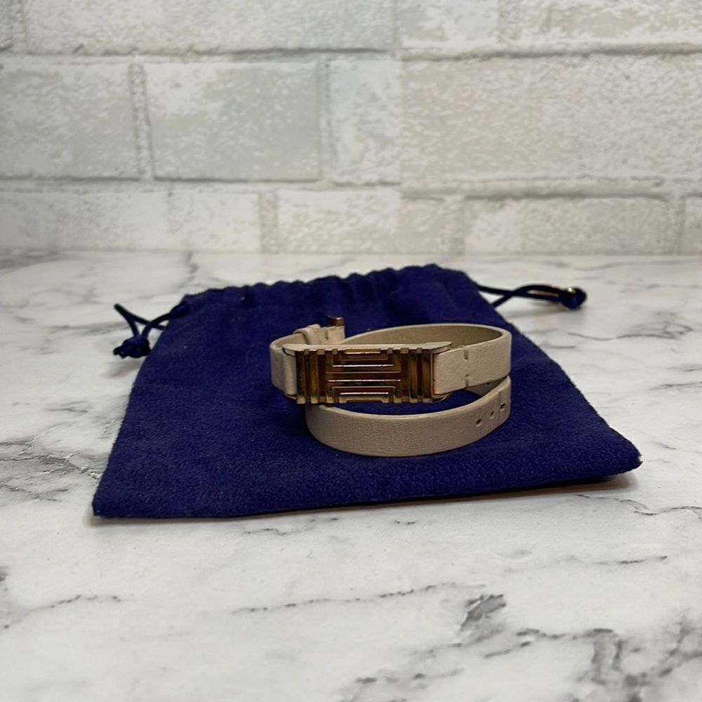 Tory Burch Leather Fit Bit Bracelet